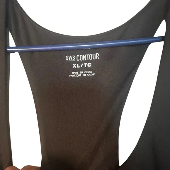 Black contour bodysuit (E11) - Picture 4 of 6